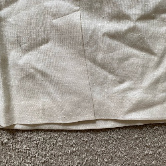 NWT ~ VTG ~ 1990s ~ Rafaella ~ Ivory Linen Pencil Skirt ~ Belted ~ Size 16 - Picture 5 of 6